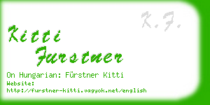 kitti furstner business card